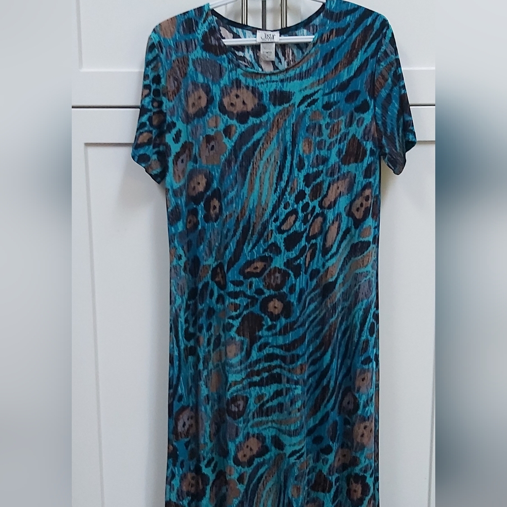 Jostar abstract short sleeved dress